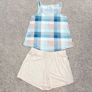 Eddie Bauer 2 piece sleepwear set tank and shorts NWOT